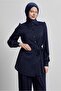 Tie Detailed Trouser Suit 45370 - 4