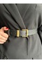Knot Classic Square Patterned Women's Antique Vintage Buckle Belt Coat Belt Dress Belt Trouser Belt - 2