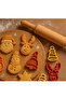 Christmas Cookie Mold Christmas Set of 6 Cookie Molds Santa Claus, Snowman, Christmas Tree - 3