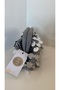 Silver Gümüş Pullu Gece Çantası El Örmesi 22x20cm - 3