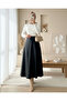 Mevlana Leather Skirt - Black