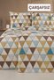 Seersucker 100% Cotton Single Duvet Cover Set Virginia