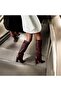 Burgundy Leather Boots - 7