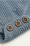 Baby Knitted Knitwear Bodysuit Long Sleeve Buttoned Unisex Knitbody - 3