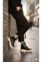 Women's Black Beige Waterproof Knitwear Boots Nk1160