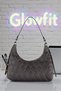 Women's Anthracite (Dark Gray) Quilted Patterned Hand and Shoulder Bag Suitable for Daily Use - 3