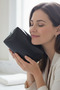 Luxury Travel Makeup Bag Water Resistant Leather-Look Stylish and Convenient Cosmetic Organizer - 4