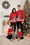 Red Christmas Themed Family Combination Knitwear Sweater - 5