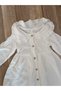 Girls' Collared Muslin Dress - 6