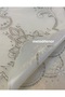 مفرش طاولة من قماش PVC مستطيل الشكل أصلي بنمط فاخر مطرز ومزين باللؤلؤ من ميوا - 3