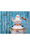 ساموفار نحاسي كهربائي مطرز سعة 6 لتر 220 فولت - 4