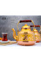 1.6 Liter Hand Embroidered Nostalgic Single Pewter Forged Copper Teapot, Teapot, Kettle - 7