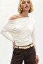 White Asymmetrical 100% Cotton T-Shirt