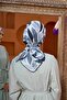 مارakesch Collection وشاح ناعم حجري رمادي أسود 1201-14 - 4