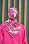 Lotus Claret Red Cotton Viscose Scarf - 4