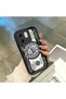 Infinix Hot 50I Compatible Black Silicone Fun Patterned Shock Absorbing Phone Case
