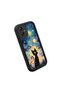 Samsung Galaxy A04E Compatible Black Silicone Cat Pattern Shock Absorbing Phone Case - 3