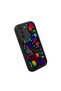 Samsung Galaxy S21 Fe 5g Compatible Black Silicone Graffiti Pattern Lens Protection Phone Case - 4