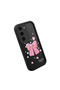 Samsung Galaxy S23 Compatible Black Silicone Bow Pattern Shock Absorbing Phone Case - 3