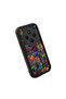 Xiaomi Redmi 14C Compatible Black Silicone Graffiti Pattern Lens Protection Phone Case - 3