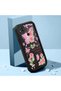 Redmi 9C Compatible Black Silicone Rose and Butterfly Patterned Elegan Phone Case - 2
