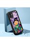 iPhone 11 Compatible Black Silicone Van Gogh Starry Night Patterned Anti-Slip Phone Case - 3