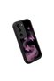 Samsung Galaxy S23 Compatible Black Silicone Cute Butterfly Pattern Lens Protection Phone Case - 3
