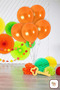Metallic Orange Party Balloon Helium Compatible Organization Decoration - 2