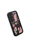 Samsung Galaxy A24 Compatible Black Silicone Rose and Butterfly Patterned Elegan Phone Case - 3