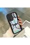Elegan Styles Phone Case Compatible with Samsung Galaxy A33 5g Black Silicone with Lily and Butterfly Pattern