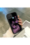 Realme C21Y Compatible Black Silicone Cute Butterfly Pattern Lens Protection Phone Case