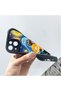 iPhone 16E Compatible Black Silicone Van Gogh Starry Night Pattern Anti-Slip Phone Case - 6
