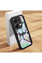 Xiaomi Redmi Note 13 Pro 4g Compatible Black Silicone Case with Lily and Butterfly Pattern Elegan Styles - 3