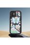 iPhone 14 Plus Compatible Black Silicone Lily and Butterfly Pattern Elegan Styles Phone Case - 5