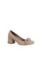 25433 Faux Leather Heeled Women's Shoes - 2