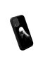 Samsung Galaxy M12 Compatible Black Silicone Anime Style Patterned Lens Protection Phone Case - 3