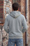 Gray Men's 3-Thread Side Pocket K Hooded Sweatshirt Puff Soft Fabric - 6