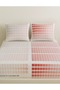 Cotton Satin Elastic Double Bed Sheet and 2 Pillowcases (Kartela Printed)