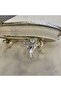 1 Piece Oval Porcelain with Cast Edge Frame 33*21 Silver - 6
