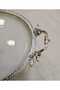 1 Piece Oval Porcelain with Cast Edge Frame 33*21 Silver - 5