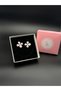 Special Design Pink Flower Figured Pearl Detailed Earrings, Gold Earrings with 4 Leaf Flower Figures - 5