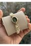 New Season Pearl Detailed Cord Oval Case Vintage Women's Wristwatch - 3