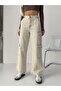 High Waist 3 Cargo Pocket Piece Tinted Loose Legs - 6