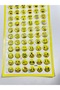 3D Embossed Emoji Sticker Set - Smiley Face Sticker for Teachers, Students, and Children - 4