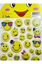 3D Embossed Emoji Sticker Set - Smiley Face Sticker for Teachers, Students, and Children - 5