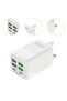 150W 6-Port Fast Charger UK Plug – Multi-Device Mobile & Travel Charging Adapter (White) - 5