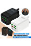 150W 6-Port Fast Charger UK Plug – Multi-Device Mobile & Travel Charging Adapter (White) - 2