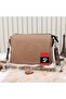 Vegan Leather Women's 3 Compartment Crossbody Shoulder Bag