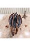 Vegan Leather Women's 3 Compartment Crossbody Shoulder Bag - 4