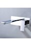 Basin Faucet Chrome coclour Single Lever Hot Cold Conceal Type Wall mounted Two hole sink tap - 7